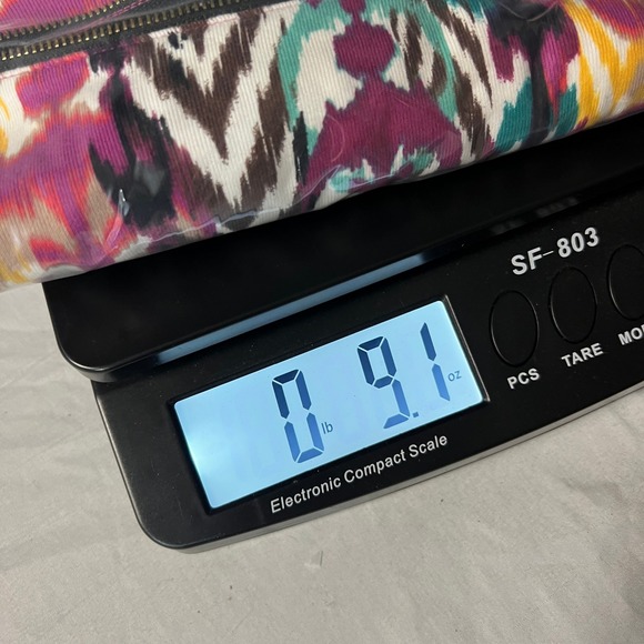 Rafaella‎ Womens Top L Long Sleeve Artsy Colorful Ikat Print Zip Shoulder Detail - Picture 10 of 10